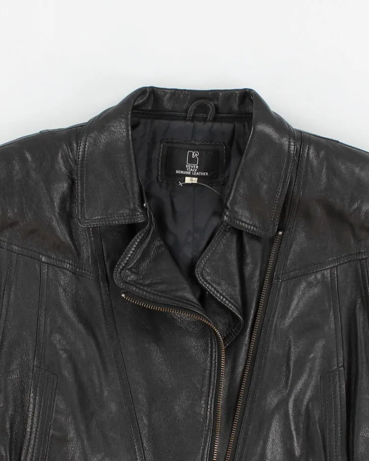 Vintage Cropped Leather Jacket - S sold by Rokit product image thumbnail 3