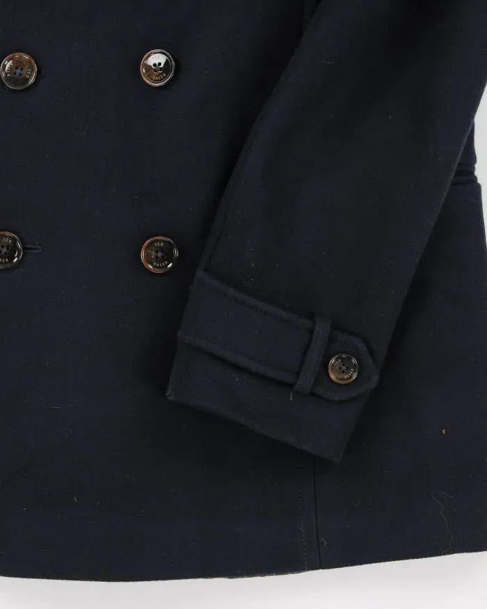 Ted Baker Navy Wool Blend Coat - L sold by Rokit product image thumbnail 4