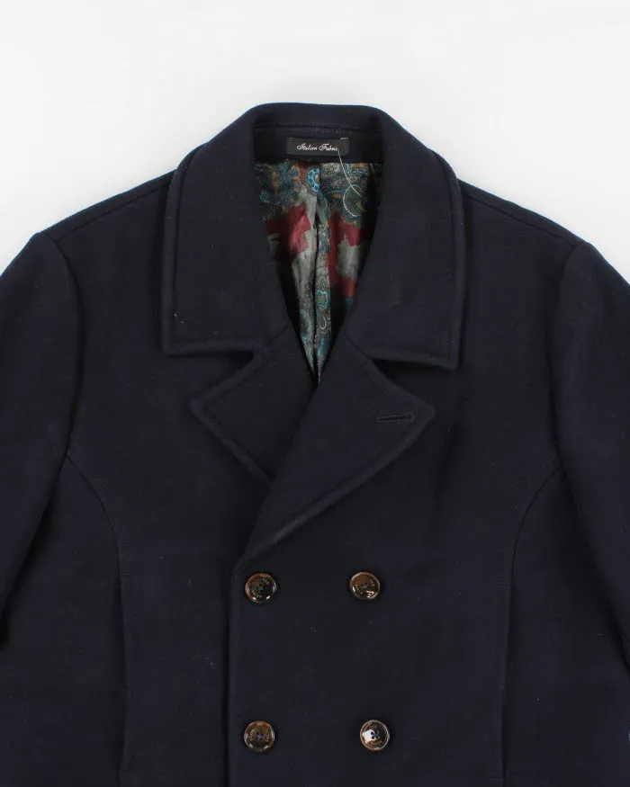 Ted Baker Navy Wool Blend Coat - L sold by Rokit product image thumbnail 3
