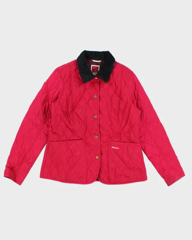 Pantone Barbour Pink Quilted Jacket - M sold by Rokit
