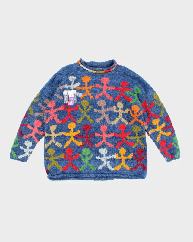 Vintage 80s Yumi Disenos Wool Jumper - L sold by Rokit