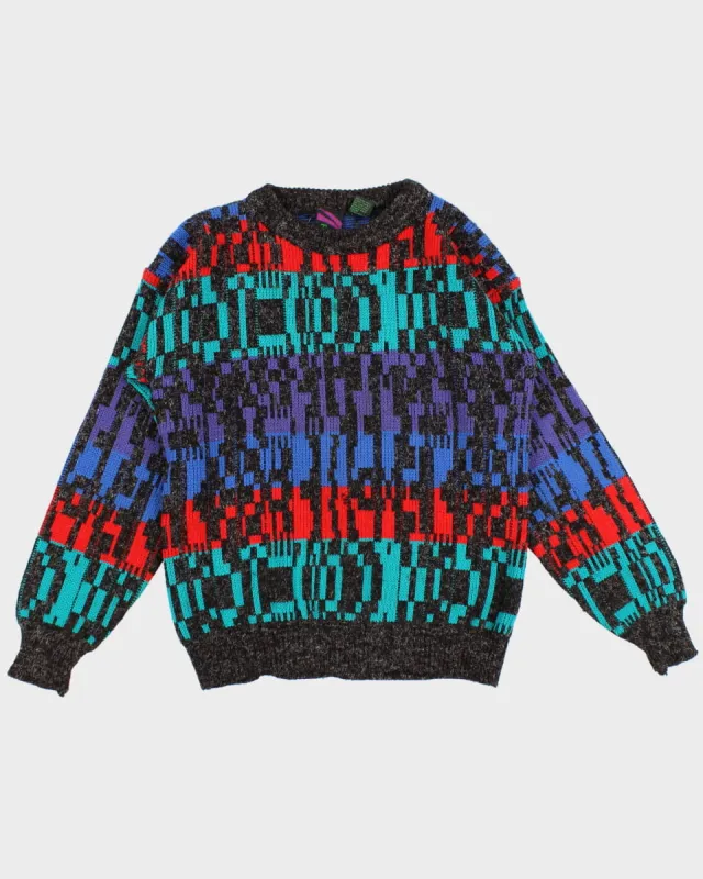 80's Patterned Knit Jumper- S sold by Rokit