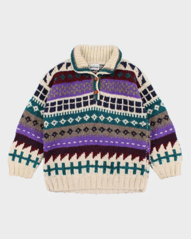 Vintage 90s Amos & Andes Colourful Sweater - XL sold by Rokit