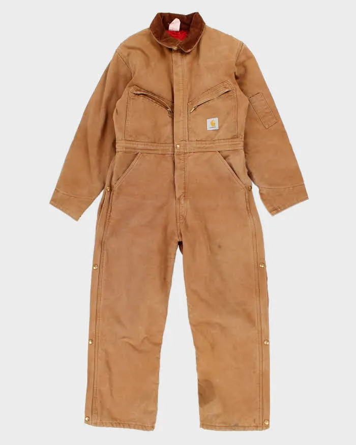 Vintage 80s Carhartt Quilt Lined Workwear Boiler Suit - S/M sold by Rokit