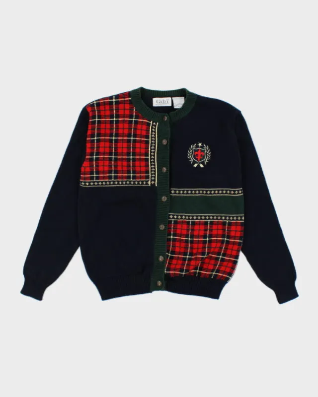 Vintage 90s Tabi International Tartan Detailed Cardigan - XS sold by Rokit
