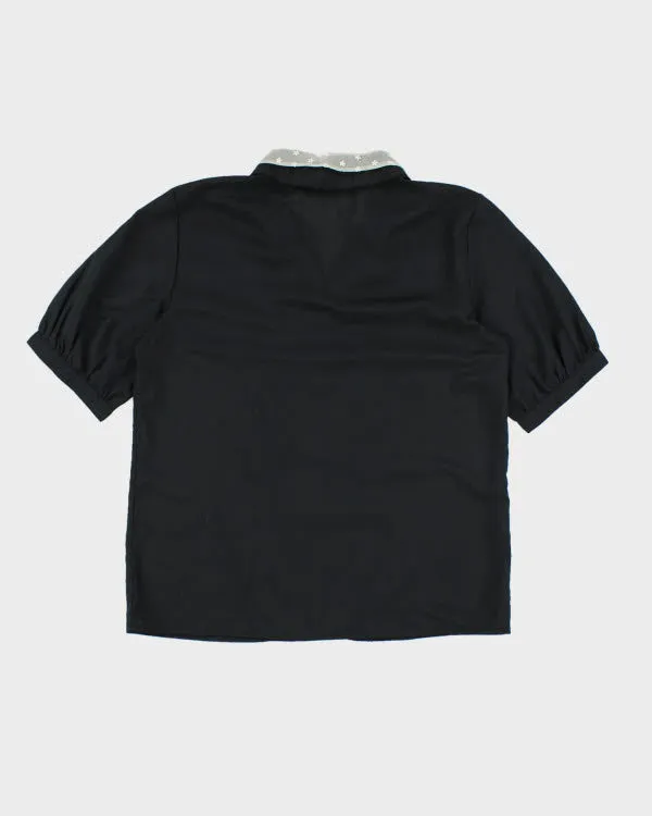 Rorie Black Pleated Shirt - M sold by Rokit product image thumbnail 2