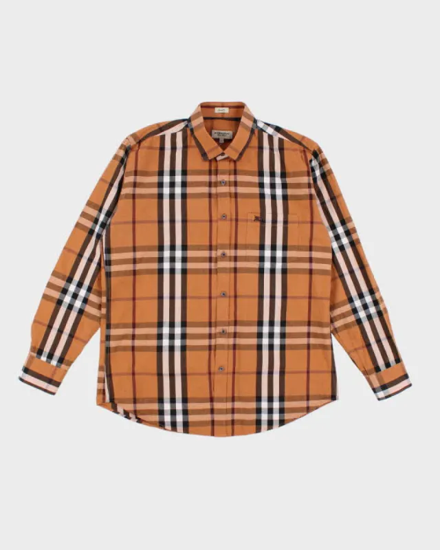 Burberry Men's Brown Check Shirt - XL sold by Rokit