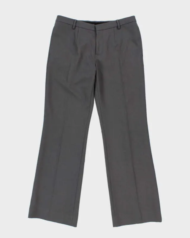 Men's Grey Burberry Smart Pleated Trousers - W34L31 sold by Rokit