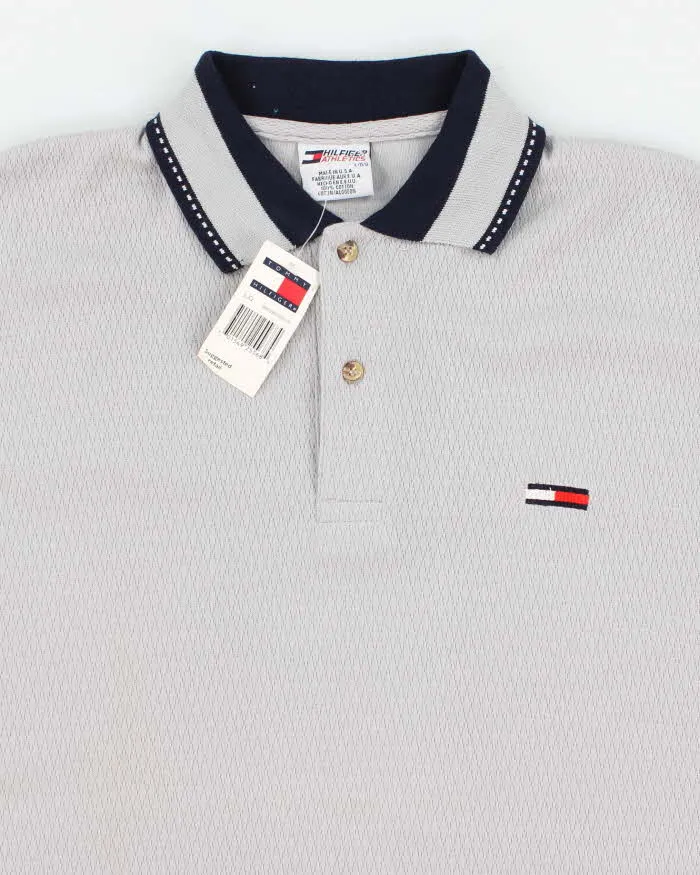 Deadstock Mens Grey Tommy Hilfiger Polo Shirt - L sold by Rokit product image thumbnail 3