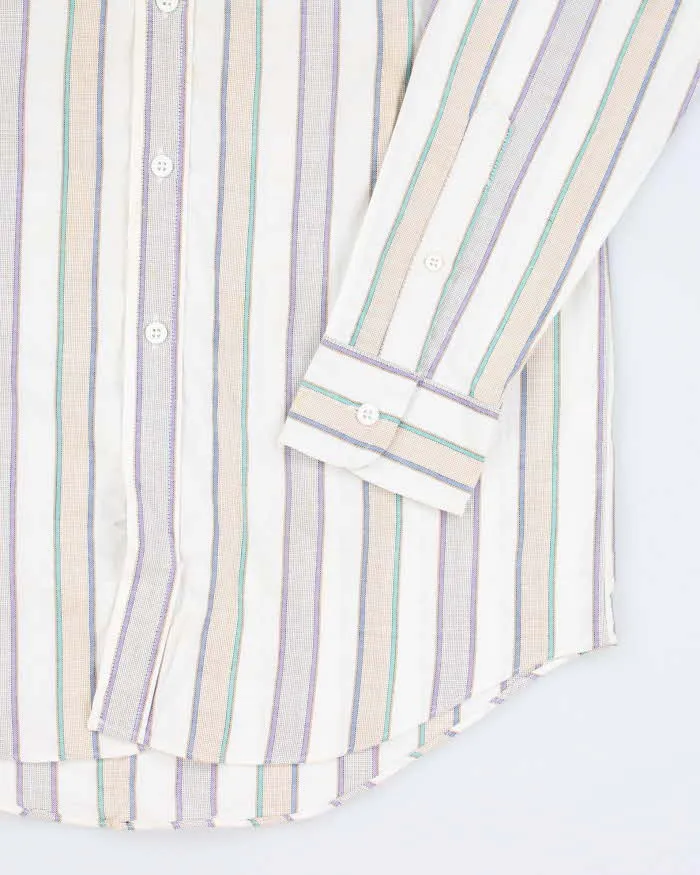 Y2k 00s Deadstock Navigator Striped Shirt - S sold by Rokit product image thumbnail 4