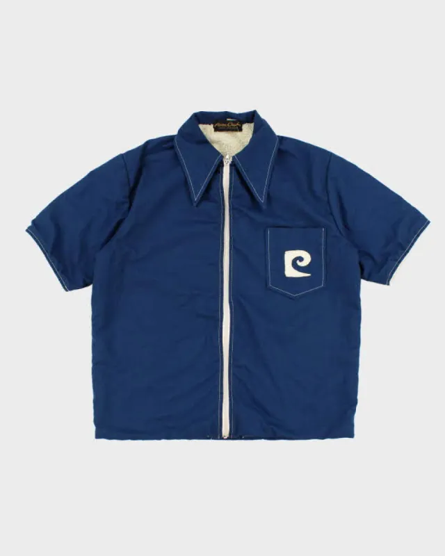Vintage 70s Pierre Cardin Towelling Lined Zip Up Shirt - M sold by Rokit
