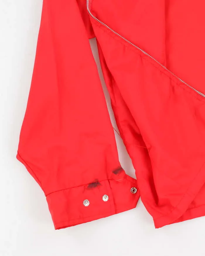 60s Vintage Men's Red tripped Racing Jacket - L sold by Rokit product image thumbnail 5