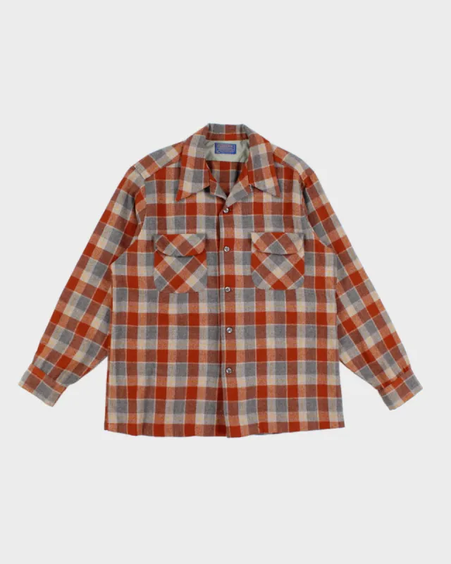 80's Vintage Men's Plaid Pendleton Wool Shirt - L sold by Rokit