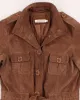 Vintage Women's Brown Suede Jacket - M sold by Rokit