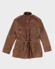 Vintage Women's Brown Suede Jacket - M sold by Rokit