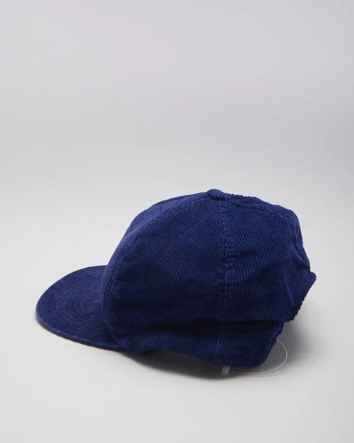 Vintage Navy Blank Corduroy Snapback - OS sold by Rokit product image thumbnail 2