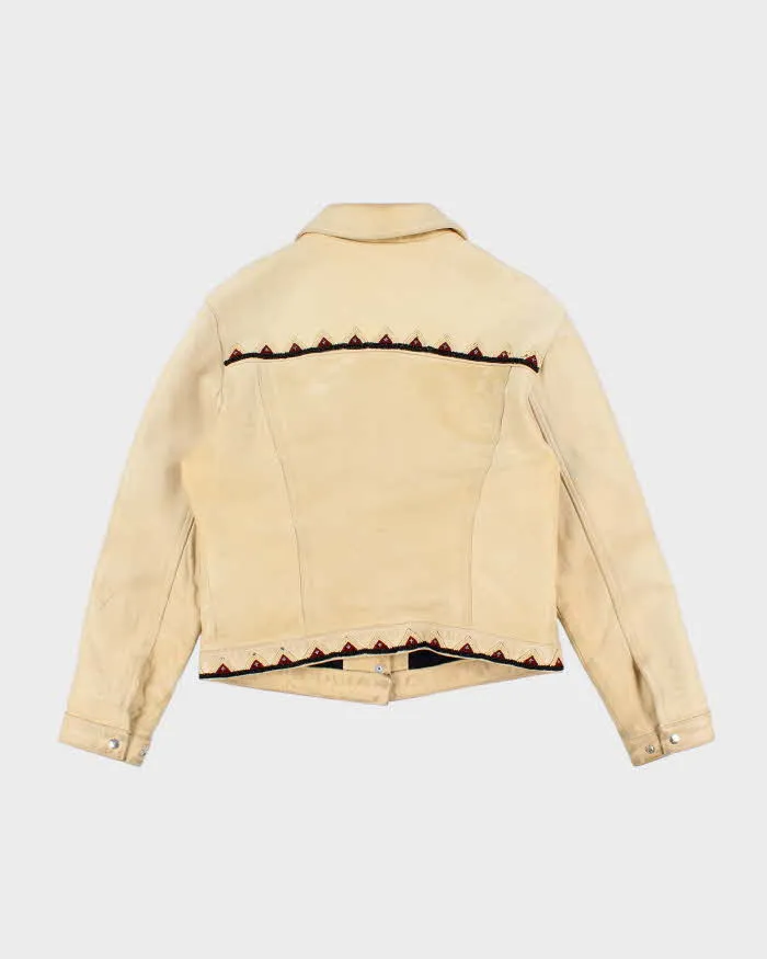 Vintage Women's Yellow Western Leather jacket - L sold by Rokit product image thumbnail 2