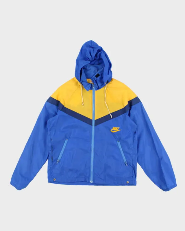70's/ 80's Vintage Men's Blue Nike Zip Up Windbreaker - M sold by Rokit
