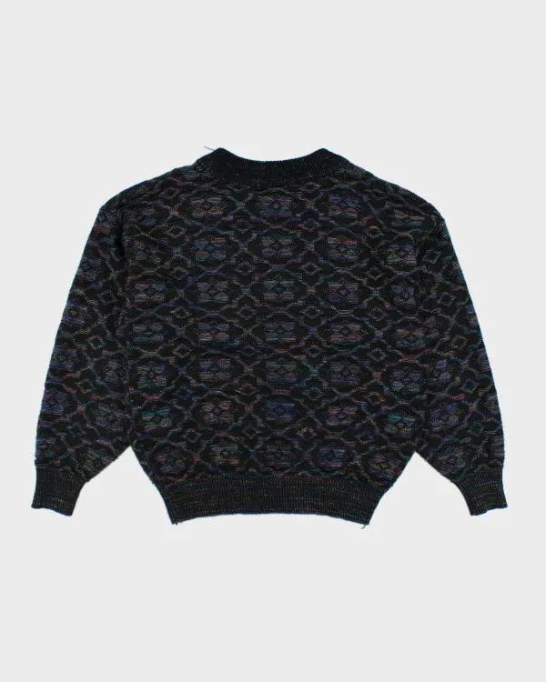 Vintage 80s/90s Nino Foriero V-Neck Knit Jumper - M sold by Rokit product image thumbnail 2