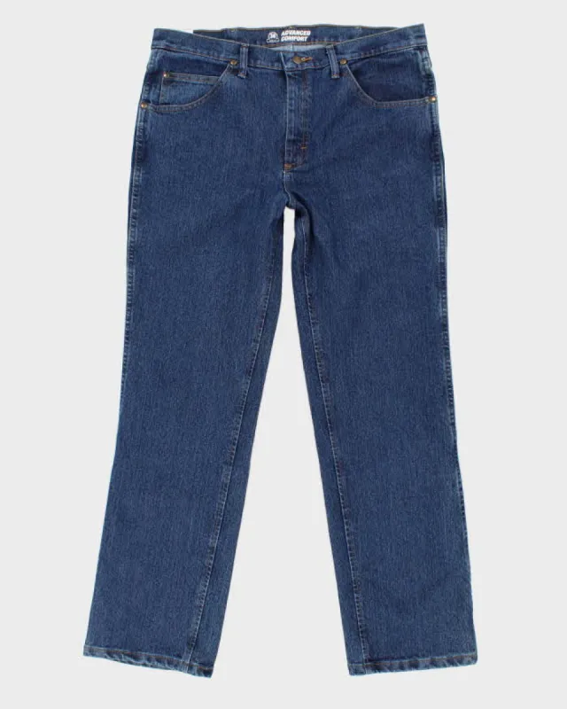 Deadstock 1990s Mens Blue Wrangler Slim Fit Jeans - W36 L32 made by Wrangler