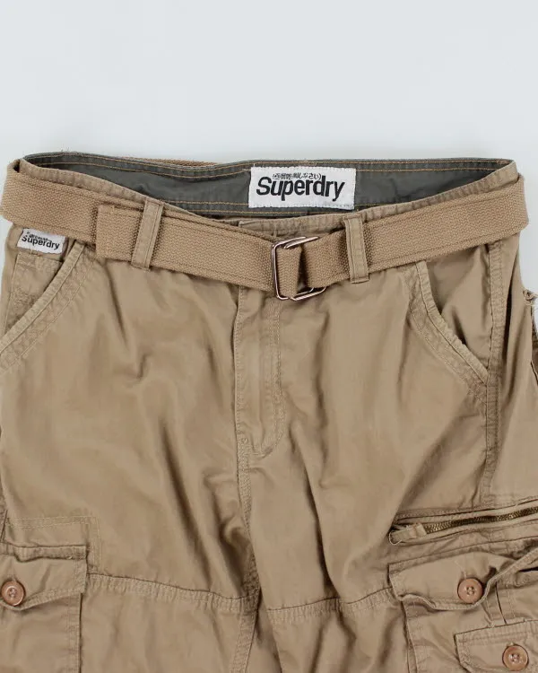 Superdry Belted Beige Cargo Shorts - W32 sold by Rokit product image thumbnail 3