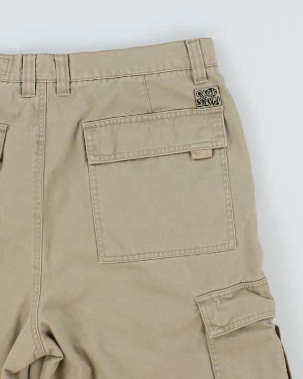 00s Quiksilver Beige Cargo Shorts - W36 sold by Rokit product image thumbnail 4