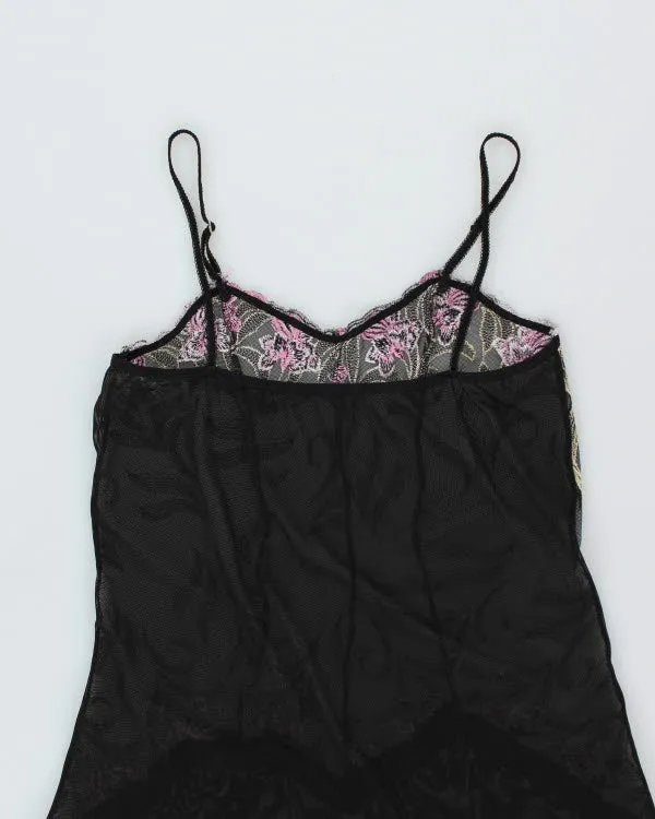 Y2k 00s Embroidered Mesh Slip Dress - S sold by Rokit product image thumbnail 4