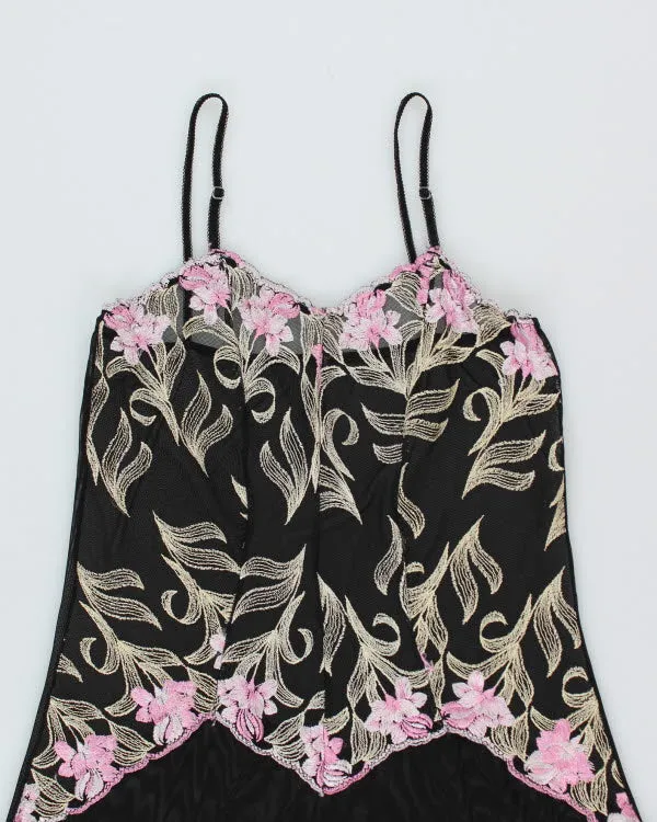 Y2k 00s Embroidered Mesh Slip Dress - S sold by Rokit product image thumbnail 3