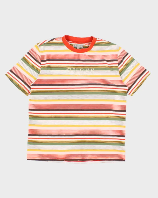 Guess Striped Oversized T-Shirt - M sold by Rokit