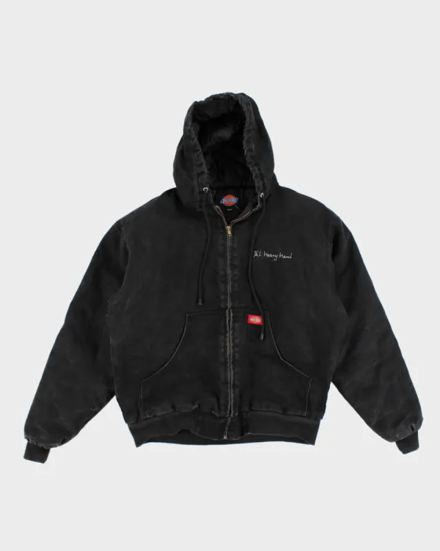 Vintage Men's Black Dickies Zip Up Hooded Jacket - M sold by Rokit