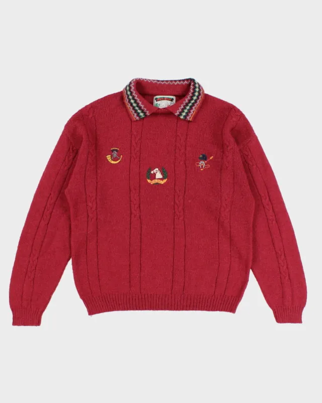 Vintage Sea Gull Collared Jumper - M sold by Rokit
