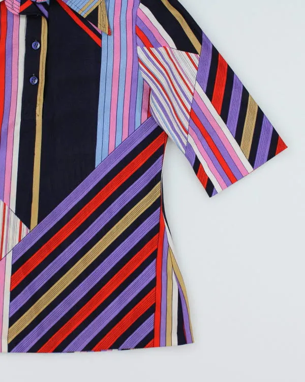 Vintage 70s Stripe 3/4 Sleeve Top - M sold by Rokit product image thumbnail 4