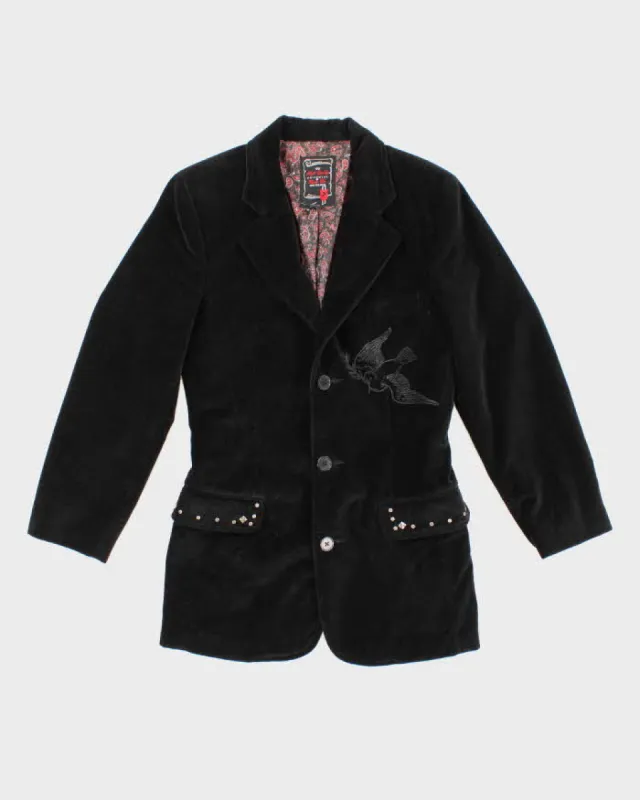00s Guess Velvet Western Style Blazer - S sold by Rokit