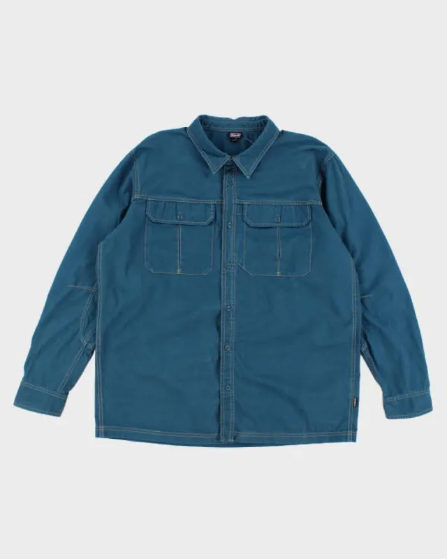 Patagonia Blue Shirt - L sold by Rokit