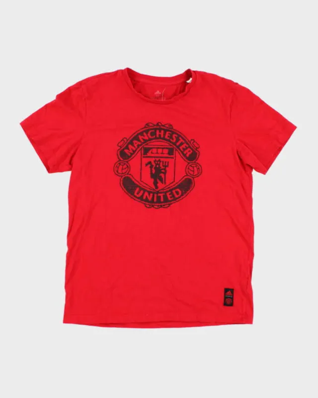 Men's Red Adidas X Manchester United - M sold by Rokit