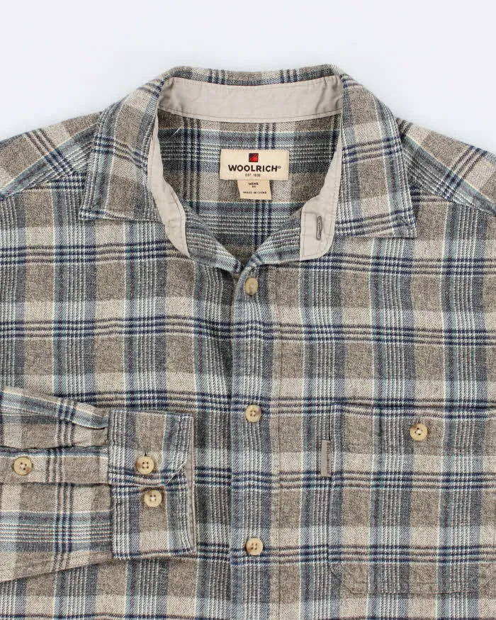 00s Vintage Mens Blue Woolrich Flannel Shirt - M sold by Rokit product image thumbnail 3