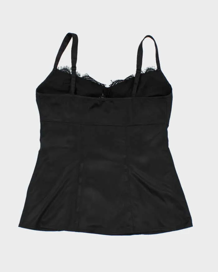 Y2k 00s Jacob Black Satin Cami - S sold by Rokit product image thumbnail 2