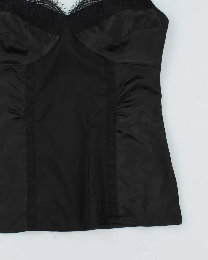 Y2k 00s Jacob Black Satin Cami - S sold by Rokit product image thumbnail 4