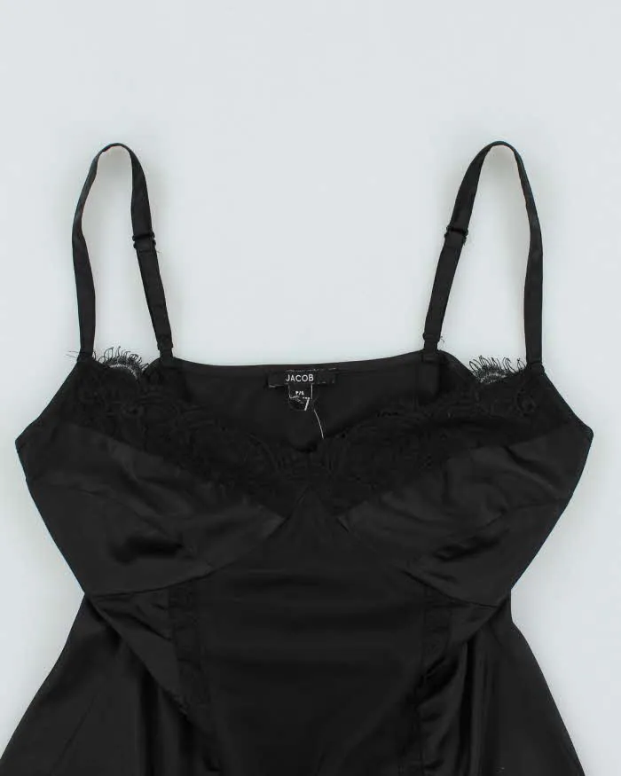 Y2k 00s Jacob Black Satin Cami - S sold by Rokit product image thumbnail 3