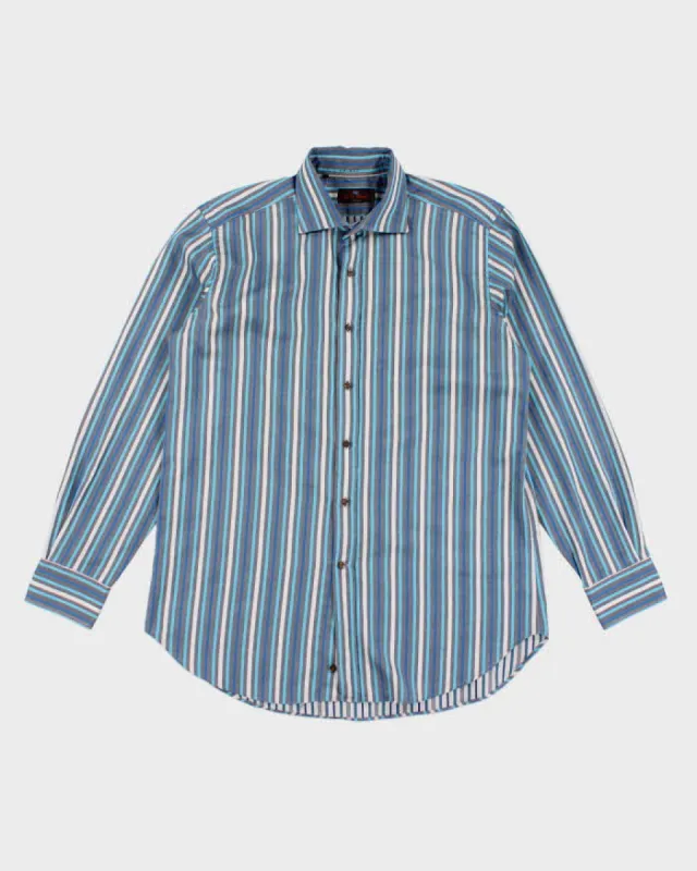 Vintage Etro Striped Button Up Shirt - L sold by Rokit