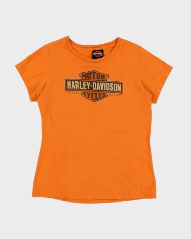 Harley Davidson Orange T-shirt - M sold by Rokit