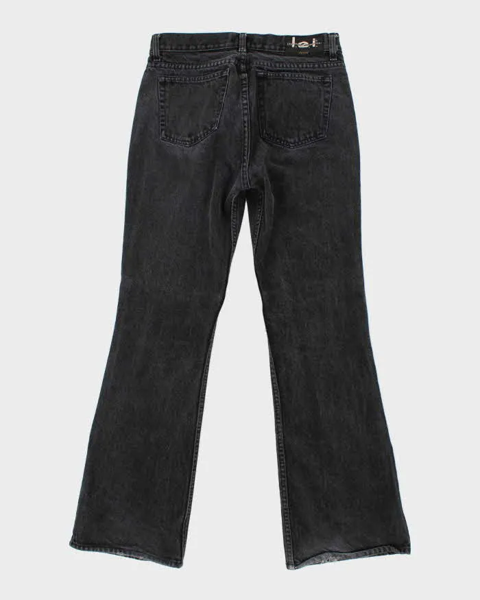 Vintage Women's Dark Stone Wash Flare Jeans - W28 L30 sold by Rokit product image thumbnail 2