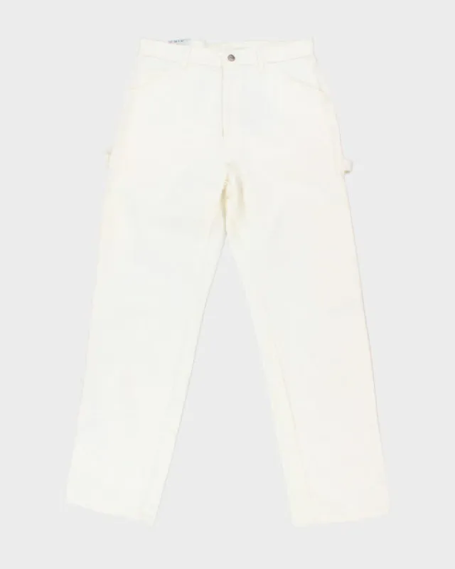 Brand New With Tags Dickies White Carpenter Trousers - W34 L32 sold by Rokit
