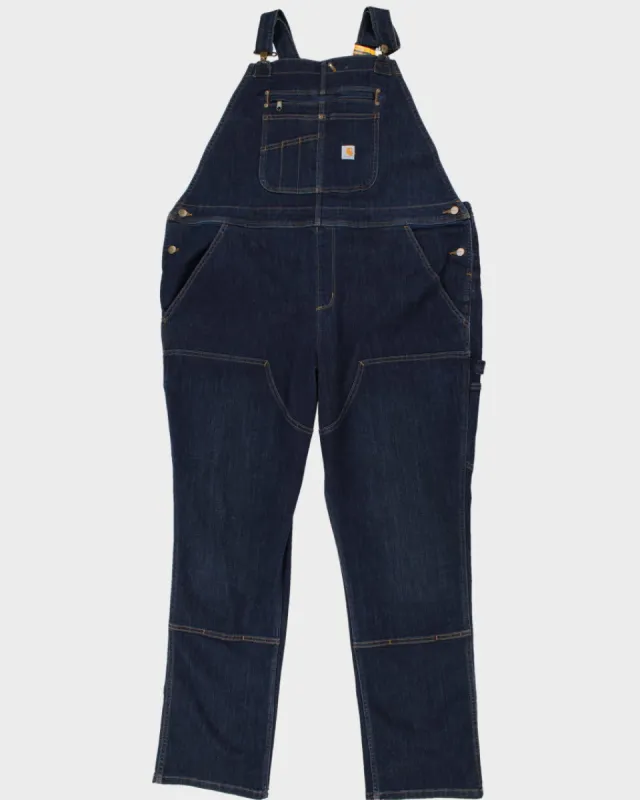 Mens Blue Carhartt Denim Dungarees - XXL made by Carhartt