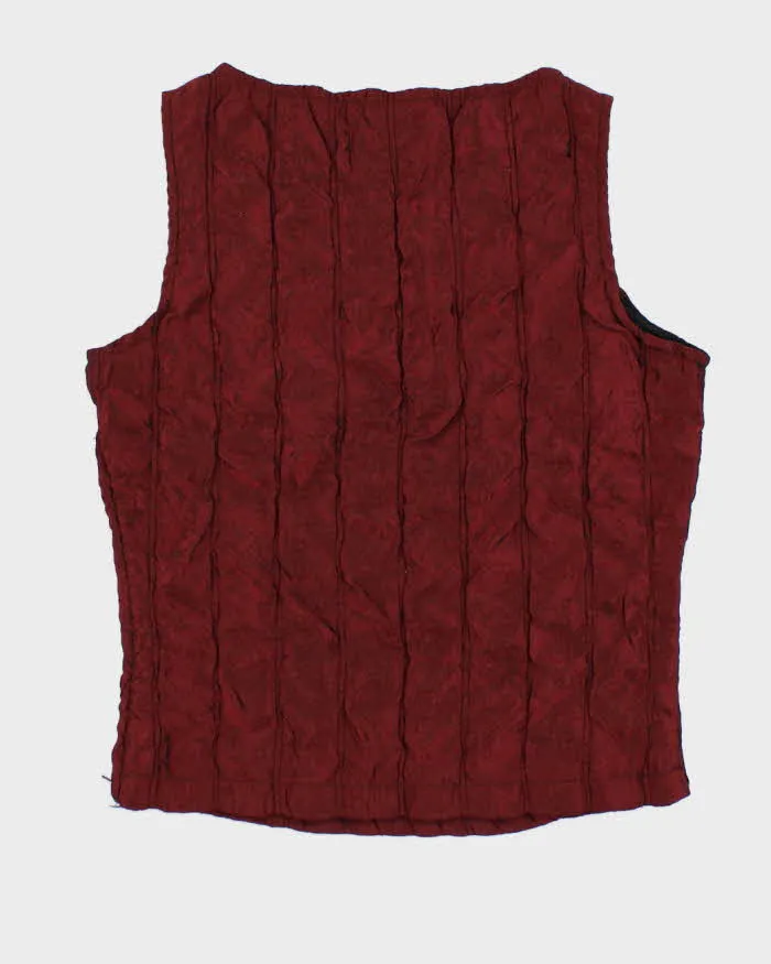 90s XCESS Red Shiny Top - S sold by Rokit product image thumbnail 2