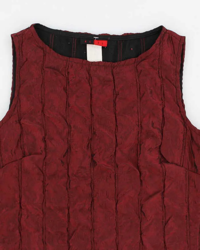 90s XCESS Red Shiny Top - S sold by Rokit product image thumbnail 3