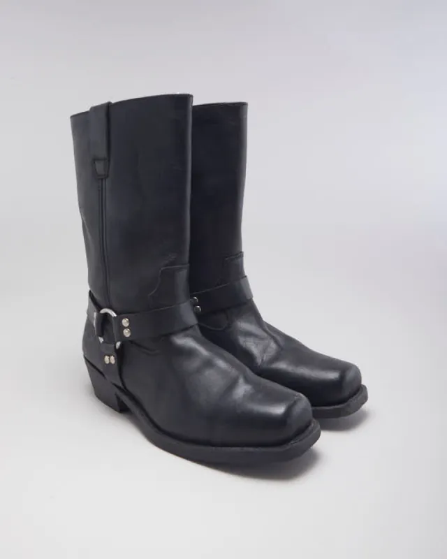 Vintage Spirit Heeled Biker Boots - UK 13 sold by Rokit