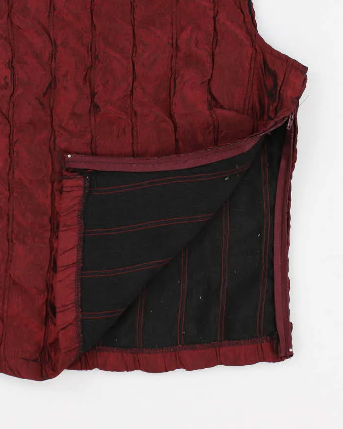 90s XCESS Red Shiny Top - S sold by Rokit product image thumbnail 4