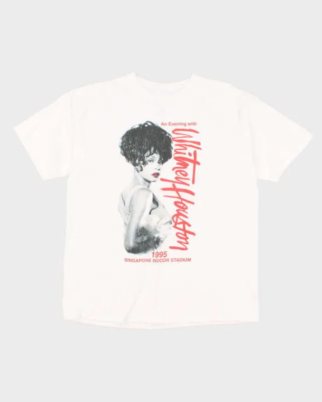 Men's Whitney Huston Graphic T shirt - XL sold by Rokit