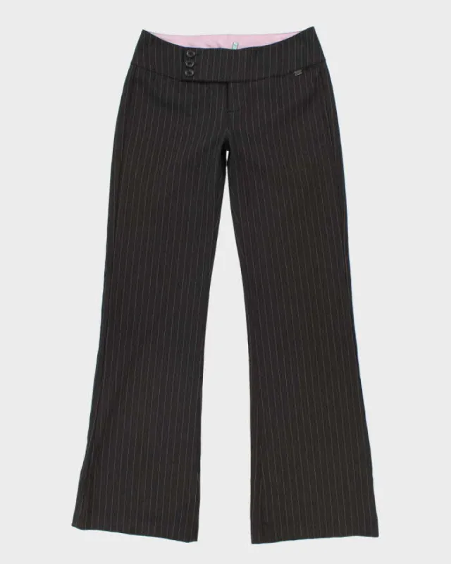 Y2k 00s Song Luxury Pin Stripe Flare Trousers -  S sold by Rokit